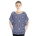 Kaleidoscope Deep Purple Batwing Chiffon Blouse View1