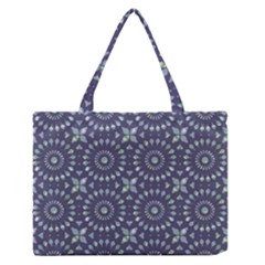 Kaleidoscope Deep Purple Zipper Medium Tote Bag by Mazipoodles