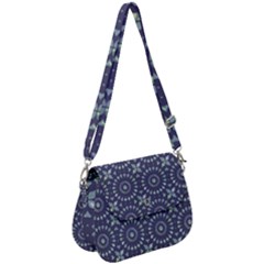 Kaleidoscope Deep Purple Saddle Handbag by Mazipoodles