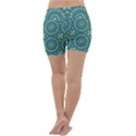 Kaleidoscope Hunter Green Lightweight Velour Yoga Shorts View4