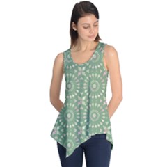 Kaleidoscope Peaceful Green Sleeveless Tunic by Mazipoodles