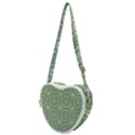 Kaleidoscope Peaceful Green Heart Shoulder Bag View1