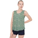 Kaleidoscope Peaceful Green Bubble Hem Chiffon Tank Top View1