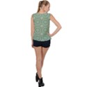 Kaleidoscope Peaceful Green Bubble Hem Chiffon Tank Top View2