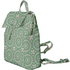 Kaleidoscope Peaceful Green Buckle Everyday Backpack by Mazipoodles