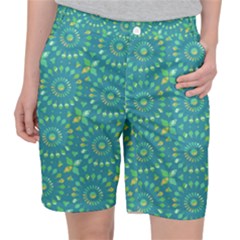 Kaleidoscope Jericho Jade Pocket Shorts by Mazipoodles