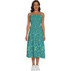 Kaleidoscope Jericho Jade Sleeveless Shoulder Straps Boho Dress