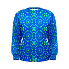 Kaleidoscope Blue Women s Sweatshirt by Mazipoodles