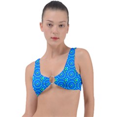 Kaleidoscope Blue Ring Detail Bikini Top