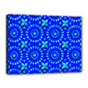 Kaleidoscope Royal Blue Canvas 16  x 12  (Stretched) View1