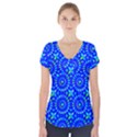 Kaleidoscope Royal Blue Short Sleeve Front Detail Top View1