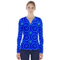 Kaleidoscope Royal Blue V-Neck Long Sleeve Top View1