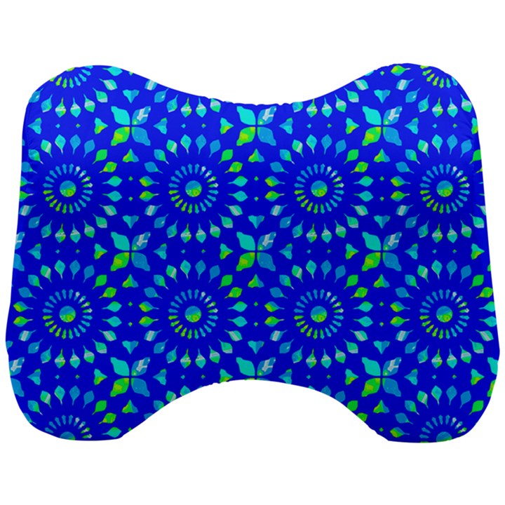 Kaleidoscope Royal Blue Head Support Cushion