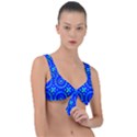 Kaleidoscope Royal Blue Front Tie Bikini Top View1