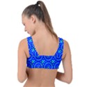 Kaleidoscope Royal Blue Front Tie Bikini Top View2