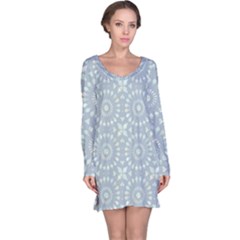 Kaleidoscope Duck Egg Long Sleeve Nightdress by Mazipoodles