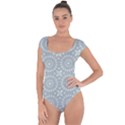 Kaleidoscope Duck Egg Short Sleeve Leotard  View1