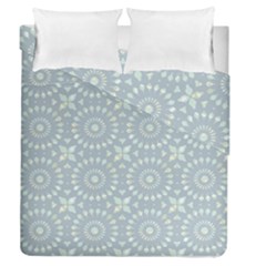 Kaleidoscope Duck Egg Duvet Cover Double Side (queen Size) by Mazipoodles