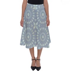 Kaleidoscope Duck Egg Perfect Length Midi Skirt by Mazipoodles