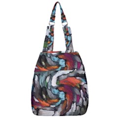 Abstract Art Center Zip Backpack by gasi