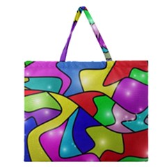 Modern Art Zipper Large Tote Bag by gasi