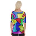 Colorful abstract art Wide Neckline Tee View2