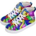 Colorful abstract art Kids  Hi-Top Skate Sneakers View2