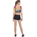 Colorful abstract art V-Back Sports Bra View2