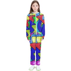 Colorful Abstract Art Kids  Tracksuit by gasi