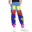 Colorful abstract art Kids  Elastic Waist Pants View1