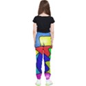 Colorful abstract art Kids  Elastic Waist Pants View2