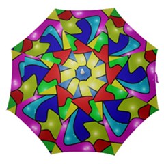 Colorful Abstract Art Straight Umbrellas by gasi