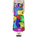 Colorful abstract art Full Length Maxi Skirt View1