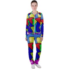 Colorful Abstract Art Casual Jacket And Pants Set by gasi