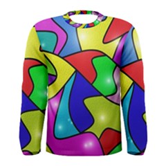 Colorful Abstract Art Men s Long Sleeve Tee by gasi