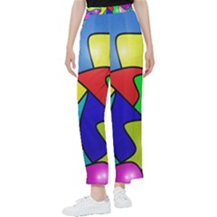 Colorful Abstract Art Women s Pants  by gasi