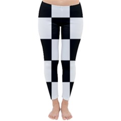 Grid-domino-bank-and-black Classic Winter Leggings