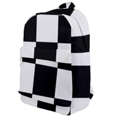 Grid-domino-bank-and-black Classic Backpack by BangZart