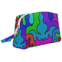 Colorful Design Wristlet Pouch Bag (large) by gasi