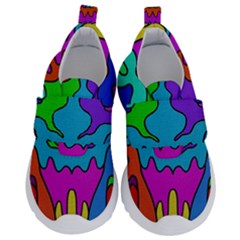 Beautiful Colorful Design Kids  Velcro No Lace Shoes by gasi