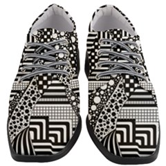 Black And White Design Women Heeled Oxford Shoes by gasi