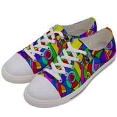 Colorful Unique Design Women s Low Top Canvas Sneakers by gasi