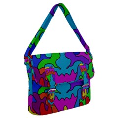 Colorful Design Buckle Messenger Bag by gasi