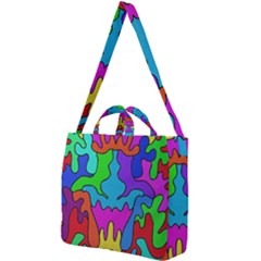 Colorful Design Square Shoulder Tote Bag by gasi