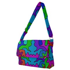 Colorful Design Full Print Messenger Bag (m) by gasi