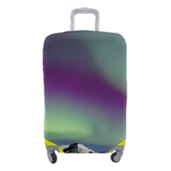 Aurora Stars Sky Mountains Snow Aurora Borealis Luggage Cover (small) by Uceng