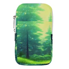 Anime Forrest Nature Fantasy Sunset Trees Woods Waist Pouch (large)