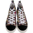 Background Embroidery Pattern Stitches Abstract Men s Mid-Top Canvas Sneakers View1