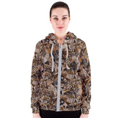 Background Graphic Beautiful Wallpaper Abstract Women s Zipper Hoodie by Uceng