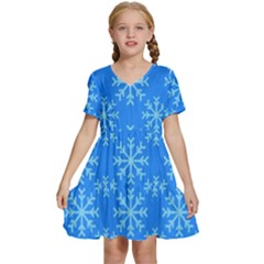 Holiday Celebration Decoration Background Christmas Kids  Short Sleeve Tiered Mini Dress by Uceng